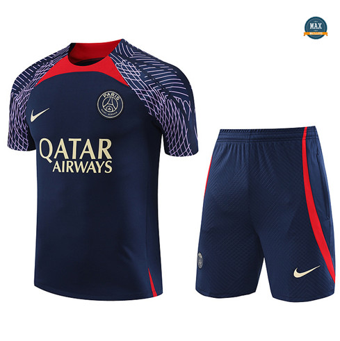 Nouveaux Max Maillot Paris Saint Germain + Short 2023/24 Training Bleu prix