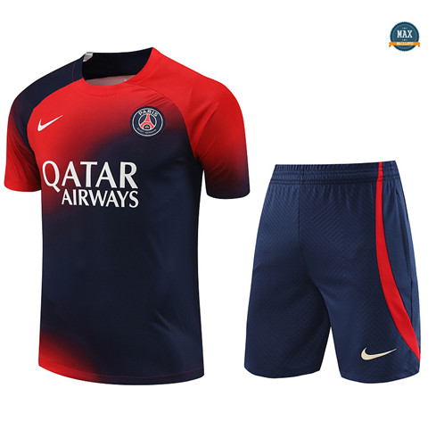 Achetez Max Maillot Paris Saint Germain + Short 2023/24 Training Bleu pas cher