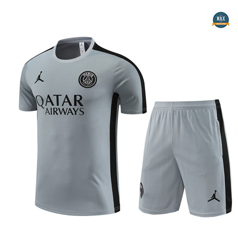 Soldes Max Maillot Paris Saint Germain + Short 2023/24 Training Gris grossiste