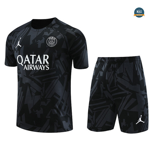 Nouveau Max Maillot Paris Saint Germain + Short 2023/24 Training Noir flocage