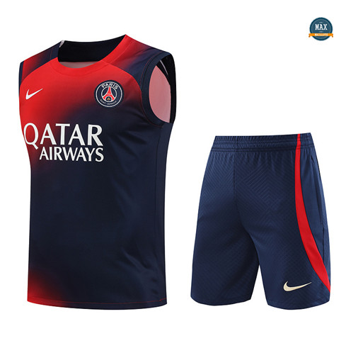 Vente Max Maillot Paris Saint Germain Debardeur + Short 2023/24 Training Bleu original