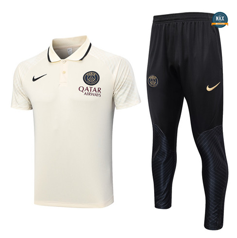 Marque Max Maillot Paris Saint Germain Polo + Pantalon 2023/24 Training Jaune personnalisé