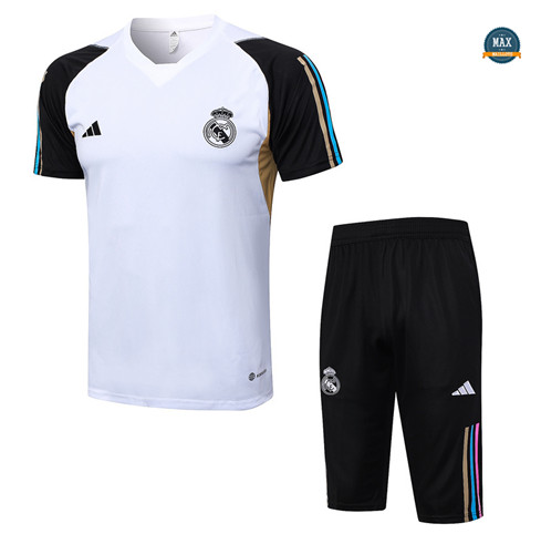 Site Max Maillot Real Madrid + Short 2023/24 Training Blanc discout