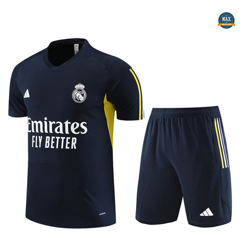 Soldes Max Maillot Real Madrid + Short 2023/24 Training Bleu Marine grossiste