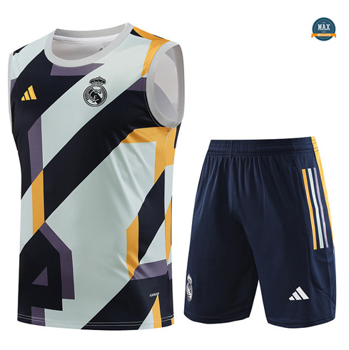 Soldes Max Maillot Real Madrid Debardeur + Short 2023/24 Training Noir grossiste