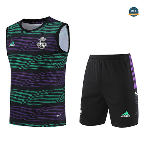 Acheter Max Maillot Real Madrid Debardeur + Short 2023/24 Training Vert fiable