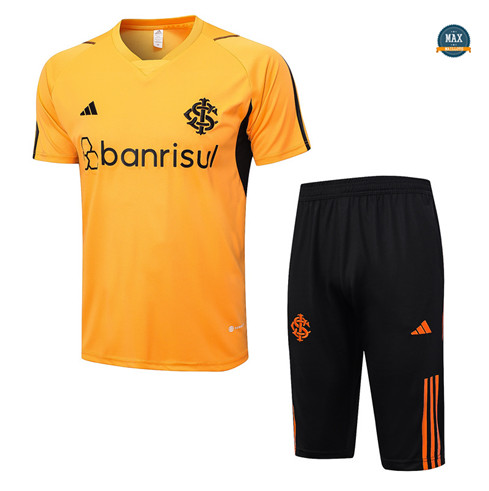 Marque Max Maillot SC Internacional + Short 2023/24 Training Orange personnalisé