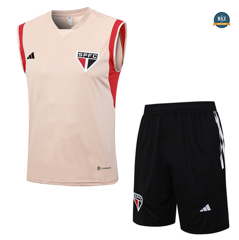 Nouveaux Max Maillot Sao Paulo Debardeur + Short 2023/24 Training Rose prix