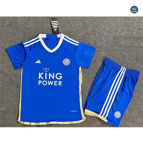 Acheter Max Maillots Foot Leicester City Enfant Domicile 2023/24