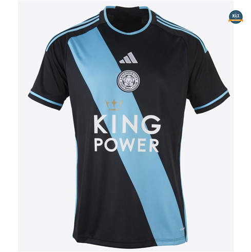 Marque Max Maillot Foot Leicester City Exterieur Noir 2023/24