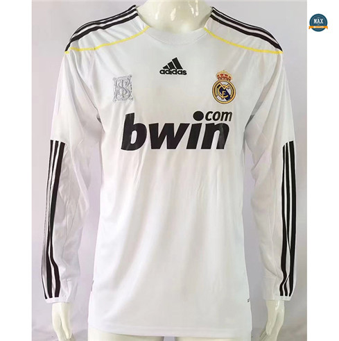 Achetez Max Maillots Foot Retro 2009-10 Real Madrid Domicile Manche Longue