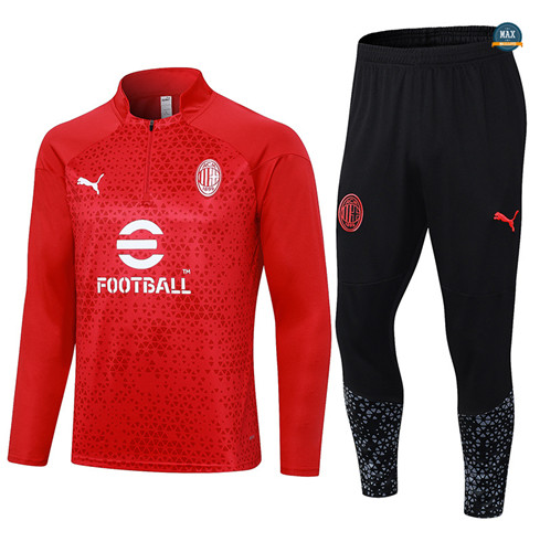 Créer Max Maillot Survetement AC Milan 2023/24 Rouge