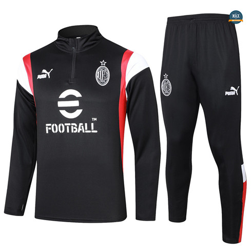 Vente Max Maillot Survetement AC Milan 2023/24 Noir