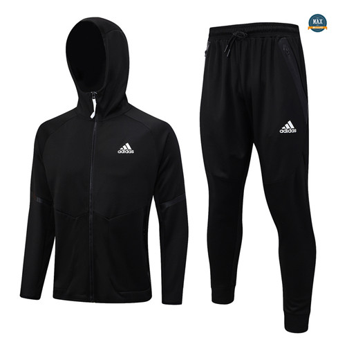 Acheter Max Maillots Veste Survetement Adidas à capuche 2023/24 Noir