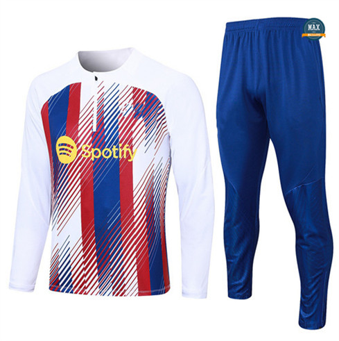 Achetez Max Maillots Survetement Barcelone 2023/24 Blanc