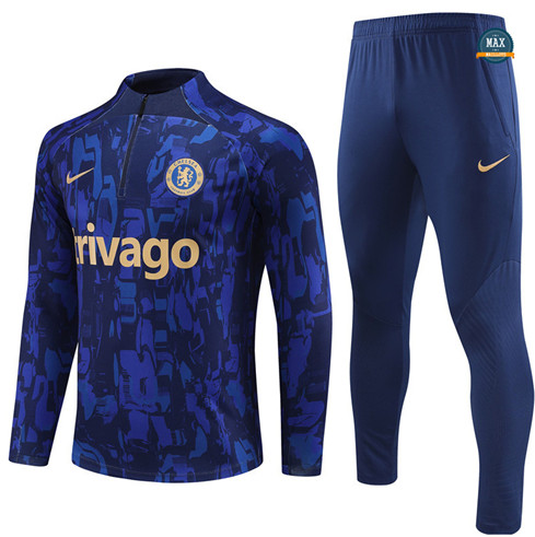 Marque Max Maillot Survetement Chelsea 2023/24 Bleu