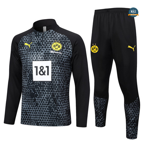 Marque Max Maillot Survetement Dortmund 2023/24 Noir