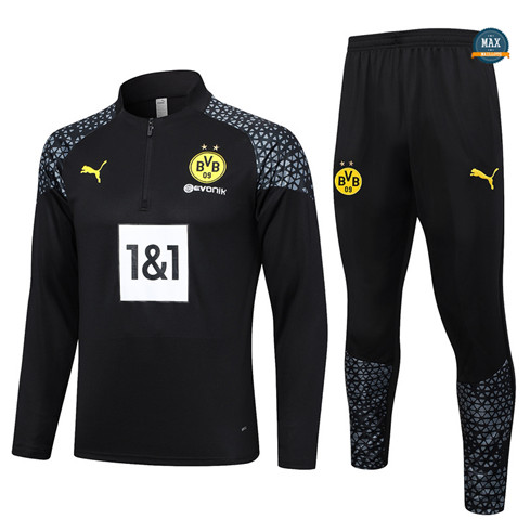 Achetez Max Maillots Survetement Dortmund 2023/24 Noir