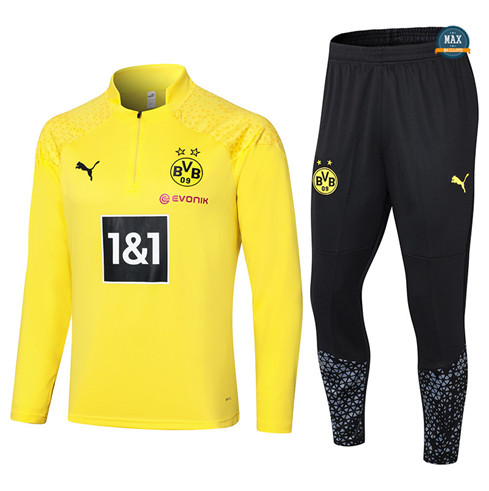 Soldes Max Maillot Survetement Dortmund 2023/24 Jaune