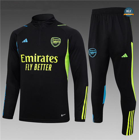 Nouveaux Max Maillot Survetement Enfant Arsenal 2023/24 Noir