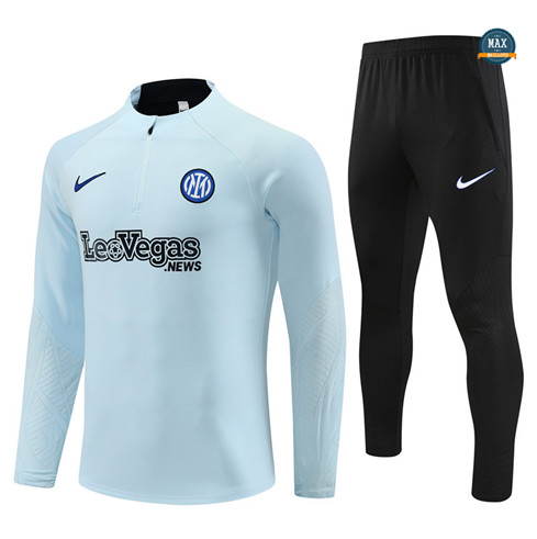 Marque Max Maillots Survetement Enfant Inter Milan 2023/24 Gris Ciel