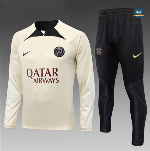 Vente Max Maillot Survetement Enfant Paris Saint Germain 2023/24 Abricot