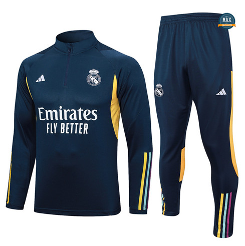 Flocage Max Maillots Survetement Enfant Real Madrid 2023/24 Bleu marine