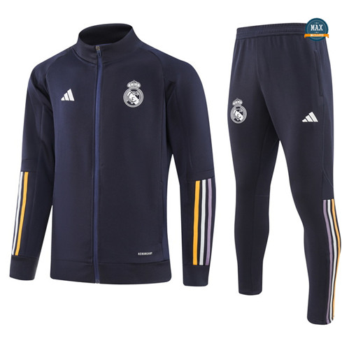 Acheter Max Maillots Veste Survetement Enfant Real Madrid 2023/24 Bleu