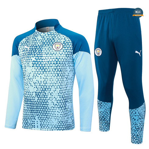 Marque Max Maillots Survetement Manchester City 2023/24 Bleu Ciel