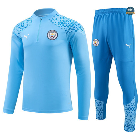 Acheter Max Maillots Survetement Manchester City 2023/24 Bleu