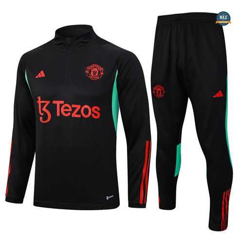 Marque Max Maillots Survetement Manchester United 2023/24 Noir