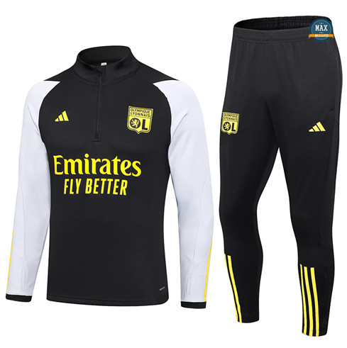 Achetez Max Maillots Survetement Olympique Lyonnais 2023/24 Noir