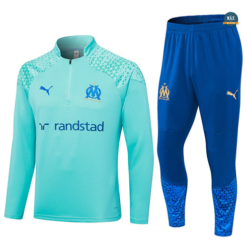 Flocage Max Maillots Survetement Olympique Marseille 2023/24 Bleu Ciel