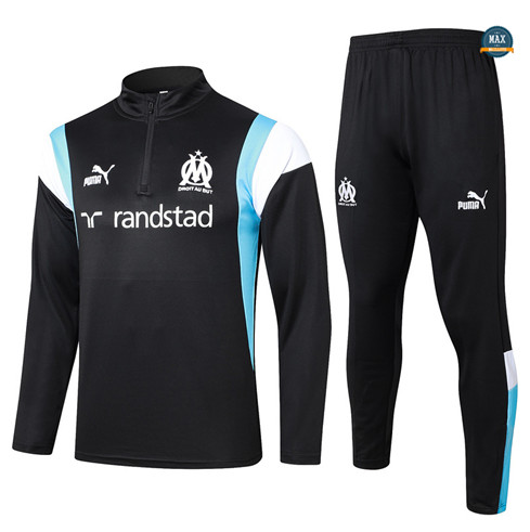 Marque Max Maillot Survetement Olympique Marseille 2023/24 Noir