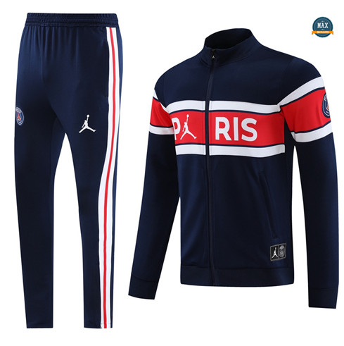 Créer Max Maillot Veste Survetement Paris Paris Saint Germain 2023/24 Bleu marine