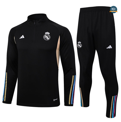 Marque Max Maillots Survetement Real Madrid 2023/24 Noir