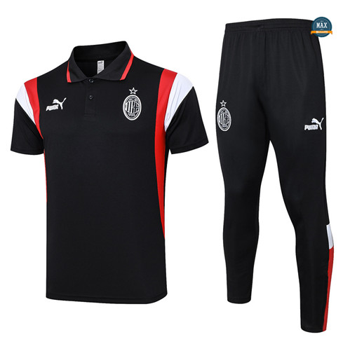 Soldes Max Maillot AC Milan + Pantalon 2023/24 Training Noir