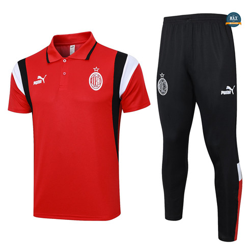 Flocage Max Maillots AC Milan + Pantalon 2023/24 Training Rouge