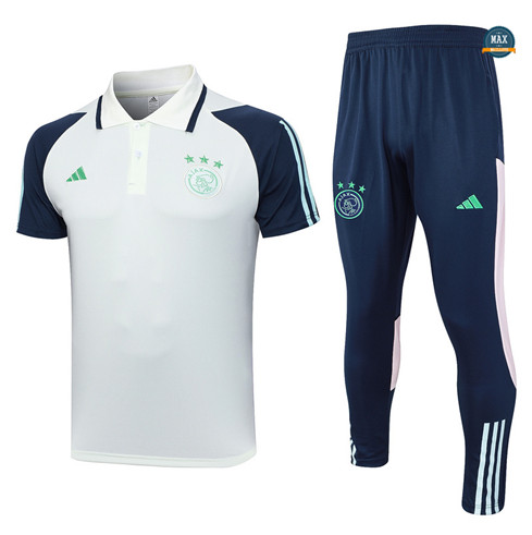 Acheter Max Maillots Ajax + Pantalon 2023/24 Training Blanc