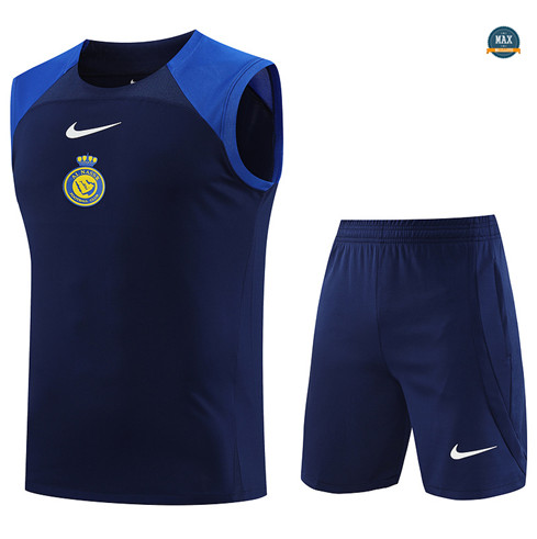 Soldes Max Maillots Al-Nassr Debardeur + Short 2023/24 Training Bleu marine