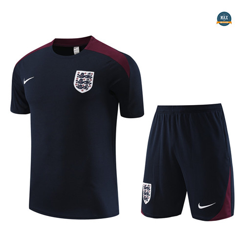 Soldes Max Maillots Angleterre Enfant + Short 2023/24 Training Bleu marine