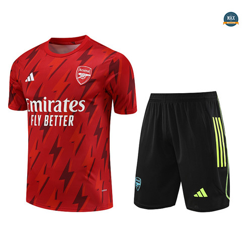 Marque Max Maillot Arsenal + Short 2023/24 Training Rouge