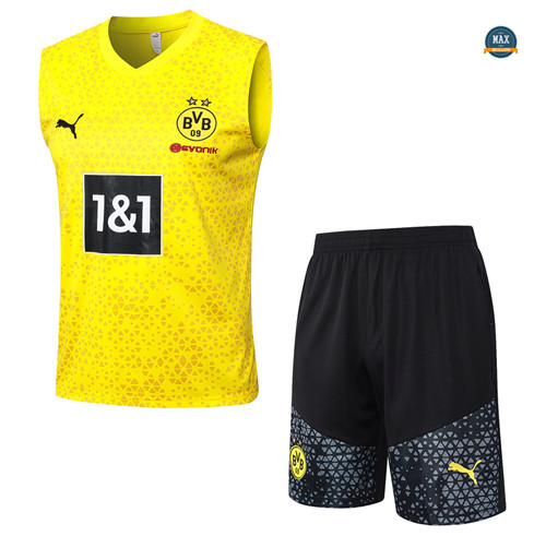 Soldes Max Maillots Borussia Dortmund Debardeur + Short 2023/24 Training Jaune