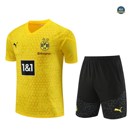 Nouveaux Max Maillot Borussia Dortmund Enfant + Short 2023/24 Training Jaune