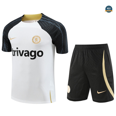 Créer Max Maillot Chelsea + Short 2023/24 Training Blanc