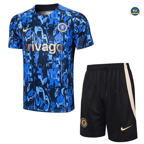 Soldes Max Maillots Chelsea + Short 2023/24 Training Bleu