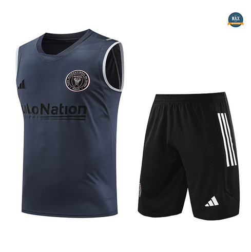 Achetez Max Maillots Inter Miami Debardeur + Short 2023/24 Training Gris