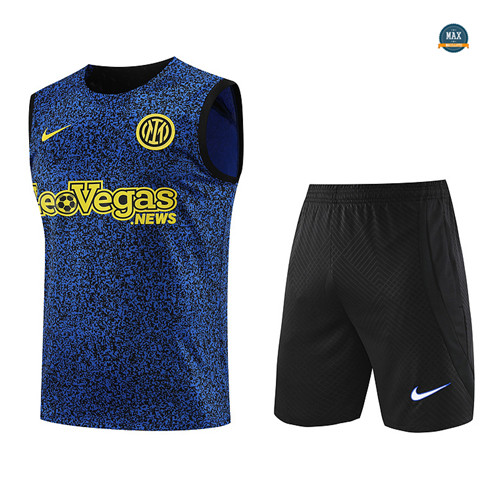 Créer Max Maillot Inter Milan Debardeur + Short 2023/24 Training Bleu