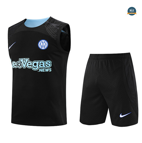 Acheter Max Maillots Inter Milan Debardeur + Short 2023/24 Training Noir