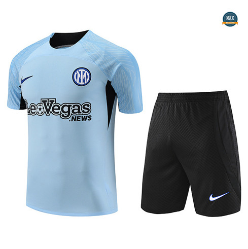 Vente Max Maillot Inter Milan + Short 2023/24 Training Bleu